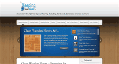 Desktop Screenshot of keepingfloorsclean.com